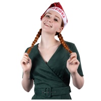 Колпак Санты светящ HO!HO!HO! текстиль/G