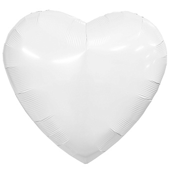 Р Б/РИС СЕРДЦЕ 36" Пастель White