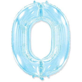 Ф ЦИФРА 0 40" Pastel Blue