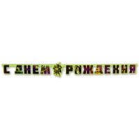 Гирлянда-буквы С Днем Рождения Черепашки-Ниндзя 206 см/А