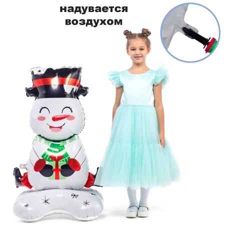 К ФИГУРА AIR Снеговик с подарком