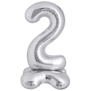 К ЦИФРА 2 50" Silver на подставке