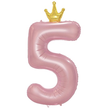 К ЦИФРА 5 45" Pink Корона