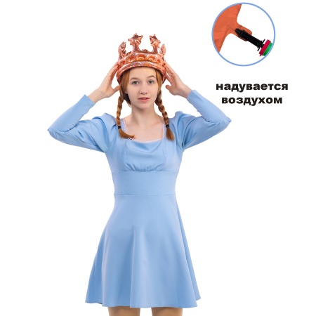 К ФИГУРА AIR Корона розовое золото блеск