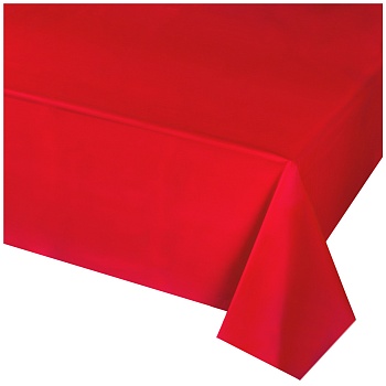 Скатерть п/э красная 1,4х2,75м/G