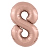 Р ЦИФРА 8 40" Металлик Rose Gold