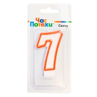 Свеча-цифра "7" Классик 6см/G