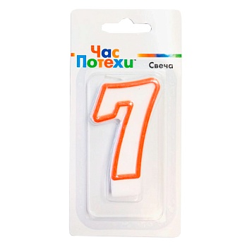 Свеча-цифра "7" Классик 6см/G