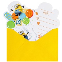 Приглашение Миньоны шарики 6шт/P