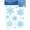 Наклейка двусторон Морозные искры24х33см