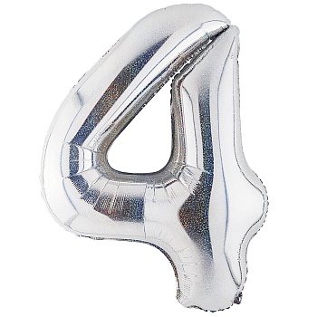 К ЦИФРА 4 40" Silver блеск