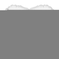 А Б/РИС СЕРДЦЕ 18" Пастель White
