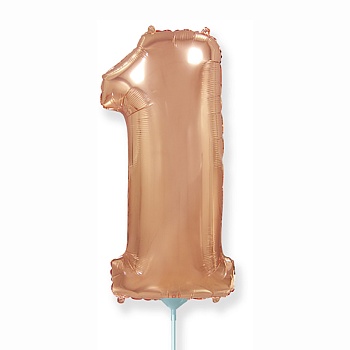 Ф ЦИФРА 1 16" Rose Gold