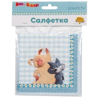 Салфетка Маша и Медведь Ромаш 25см 12штG
