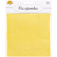 Салфетка Пастель желтая 33см 12шт/G