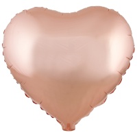 К Б/РИС СЕРДЦЕ 18" Металлик Rose Gold
