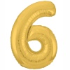 Р ЦИФРА 6 40" Металлик Gold