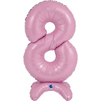 Г ЦИФРА 8 25" Pastel Pink на подставке