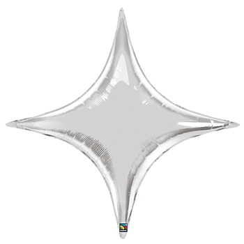 П Б/РИС 20" ЗВЕЗДА 4х-конечная Silver
