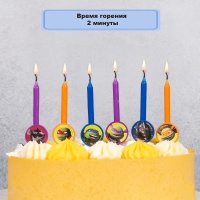 Свечи д/торта Черепашки Ниндзя 6шт/A