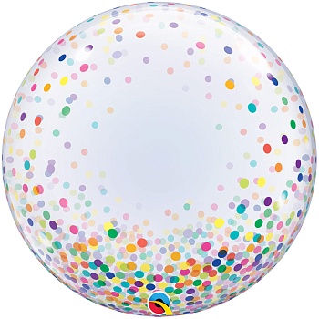 П BUBBLE DECO 24" Конфетти  разноцветное