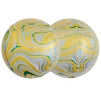К 3D СФЕРА Б/РИС 15" Мрамор Yellow