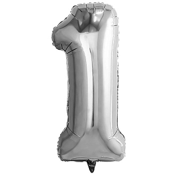 Р ЦИФРА 1 32" Металлик Silver