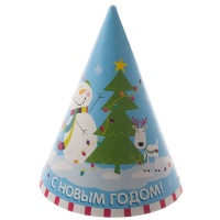 Колпак С НГ Снеговик Веселый 8шт/Д