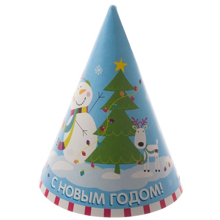 Колпак С НГ Снеговик Веселый 8шт/Д
