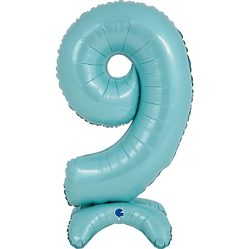 Г ЦИФРА 9 25" Pastel Blue на подставке