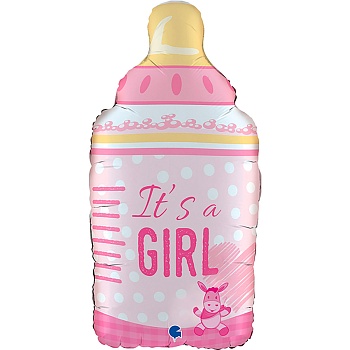 Г ФИГУРА IT'S A GIRL Бутылка розовая