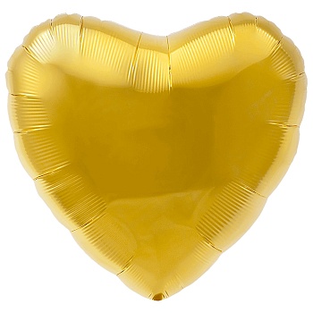 Р Б/РИС СЕРДЦЕ 18" Металлик Gold