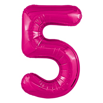 Р ЦИФРА 5 40" Металлик Fuchsia